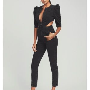 Retrofete Kiara Jumpsuit XL - Black Denim